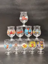 Set van 10 Duvel Art, Special Edition en Duvel Collection glazen – kavel bij De Kringwinkel, Gent