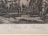 Antieke gravure naar Adriaen van de Velde door François Basan - "Le retour des champs" (Het terugkeren van de velden) – foto 4 – kavel bij De Kringwinkel, Gent