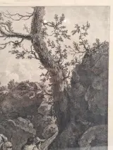 Antieke gravure naar Adriaen van de Velde door François Basan - "Le retour des champs" (Het terugkeren van de velden) – foto 5 – kavel bij De Kringwinkel, Gent