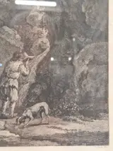 Antieke gravure naar Adriaen van de Velde door François Basan - "Le retour des champs" (Het terugkeren van de velden) – foto 6 – kavel bij De Kringwinkel, Gent