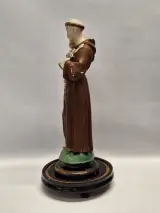 Religieus beeld van Sint-Antonius van Padua met kindje Jezus onder glazen stolp – foto 9 – kavel bij De Kringwinkel, Gent