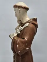 Religieus beeld van Sint-Antonius van Padua met kindje Jezus onder glazen stolp – foto 10 – kavel bij De Kringwinkel, Gent