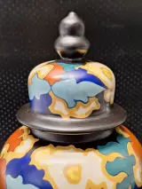 Regina Gouda plateel dekselpot - Decor Lydia - Model 170 - jaren 1950-1960 – foto 5 – kavel bij De Kringwinkel, Gent