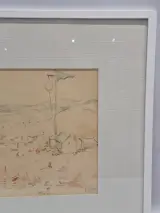 Set van 4 antieke/vintage aquarellen - kust, duinen en bos - gesigneerd Th. Tavernier (1962-1964) – foto 14 – kavel bij De Kringwinkel, Gent