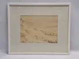 Set van 4 antieke/vintage aquarellen - kust, duinen en bos - gesigneerd Th. Tavernier (1962-1964) – foto 24 – kavel bij De Kringwinkel, Gent