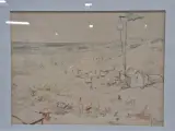 Set van 4 antieke/vintage aquarellen - kust, duinen en bos - gesigneerd Th. Tavernier (1962-1964) – foto 6 – kavel bij De Kringwinkel, Gent