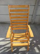Set van 4 houten design tuinstoelen – foto 4 – kavel bij De Kringwinkel, Oudenaarde