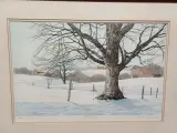 Originele Ets "First Snow" - Carol Collette – foto 2 – kavel bij De Kringwinkel, Ninove