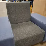 Tweekleurige fauteuil, Schaffenburg, Blauw / Grijs – foto 6 – kavel bij Onlineveilingmeester, Groningen