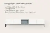 TV-meubel incl. zwart frame + 2 Cocons, RAAT, Loef 275 OV, Hoogglans wit – foto 3 – kavel bij Onlineveilingmeester, Groningen