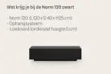 TV-meubel incl. lowboard-onderstel, RAAT, Norm 120, Zwart – foto 3 – kavel bij Onlineveilingmeester, Groningen