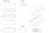 TV-meubel incl. lowboard-onderstel, RAAT, Norm 120, Zwart – foto 4 – kavel bij Onlineveilingmeester, Groningen