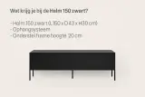 TV-meubel incl. frame, RAAT, Halm 150, Zwart – foto 3 – kavel bij Onlineveilingmeester, Groningen