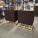2x Hoge boothbank met tafel, Paars – foto 3 – kavel bij Onlineveilingmeester, Groningen