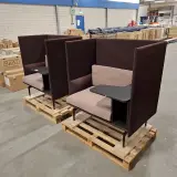 2x Hoge boothbank met tafel, Paars – foto 4 – kavel bij Onlineveilingmeester, Groningen