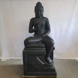 Beeld, Buddha, Donkergrijs / Antraciet – kavel bij Onlineveilingmeester, Groningen