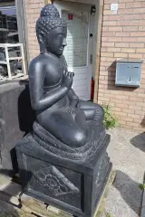Beeld, Buddha, Donkergrijs / Antraciet – foto 5 – kavel bij Onlineveilingmeester, Groningen