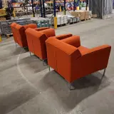 3x Fauteuil, Designonstock, Oranje – foto 3 – kavel bij Onlineveilingmeester, Groningen