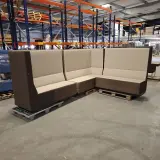 3x Bank, Beige / antraciet – kavel bij Onlineveilingmeester, Groningen