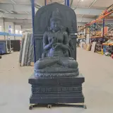 Beeld, Buddha, Donkergrijs / Antraciet – kavel bij Onlineveilingmeester, Groningen