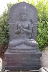 Beeld, Buddha, Donkergrijs / Antraciet – foto 2 – kavel bij Onlineveilingmeester, Groningen