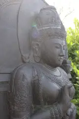 Beeld, Buddha, Donkergrijs / Antraciet – foto 3 – kavel bij Onlineveilingmeester, Groningen