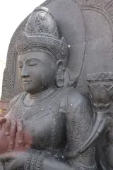 Beeld, Buddha, Donkergrijs / Antraciet – foto 9 – kavel bij Onlineveilingmeester, Groningen