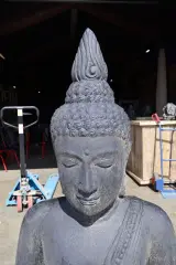 Beeld, Buddha, Donkergrijs / Antraciet – foto 4 – kavel bij Onlineveilingmeester, Groningen