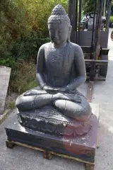 Beeld, Buddha, Donkergrijs / Antraciet – foto 2 – kavel bij Onlineveilingmeester, Groningen