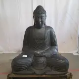 Beeld, Buddha, Donkergrijs / Antraciet – kavel bij Onlineveilingmeester, Groningen