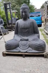 Beeld, Buddha, Donkergrijs / Antraciet – foto 2 – kavel bij Onlineveilingmeester, Groningen
