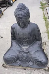 Beeld, Buddha, Donkergrijs / Antraciet – foto 3 – kavel bij Onlineveilingmeester, Groningen