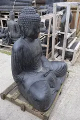 Beeld, Buddha, Donkergrijs / Antraciet – foto 4 – kavel bij Onlineveilingmeester, Groningen