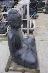 Beeld, Buddha, Donkergrijs / Antraciet – foto 7 – kavel bij Onlineveilingmeester, Groningen