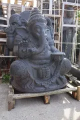Beeld, Ganesha, Donkergrijs / Antraciet – foto 2 – kavel bij Onlineveilingmeester, Groningen