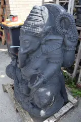 Beeld, Ganesha, Donkergrijs / Antraciet – foto 4 – kavel bij Onlineveilingmeester, Groningen