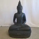 Beeld, Budha, Donkergrijs / Antraciet – kavel bij Onlineveilingmeester, Groningen