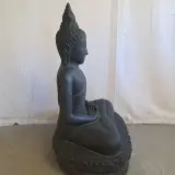 Beeld, Budha, Donkergrijs / Antraciet – foto 2 – kavel bij Onlineveilingmeester, Groningen