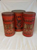 3 antieke winkelblikken voor koffie – foto 2 – kavel bij De Kringwinkel, Oudenaarde