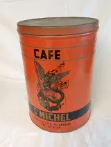 3 antieke winkelblikken voor koffie – foto 4 – kavel bij De Kringwinkel, Oudenaarde