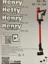Numatic Henry Quick draadloze steelstofzuiger (inclusief extra Pods) – foto 9 – kavel bij De Kringwinkel, Antwerpen