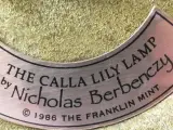 Franklin Mint "Calla Lily" Tafellamp (1986) – Nicholas Berbenczy met stoffen kap – foto 12 – kavel bij De Kringwinkel, Heverlee