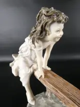 Giuseppe Armani Beeldje – "Children On Seesaw" – foto 2 – kavel bij De Kringwinkel, Heverlee