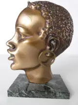 Set van Drie Art Deco / Mid-Century sculpturen – foto 2 – kavel bij De Kringwinkel, Heverlee