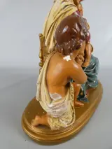 Beeld van moeder met kinderen, decoratief – foto 2 – kavel bij De Kringwinkel, Diest