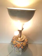 Vintage porseleinen tafellamp met monogrammerk Boch Frères Keramis – foto 3 – kavel bij De Kringwinkel, Heverlee