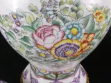 Limoges porseleinen dekselvaas met bloemendecor – foto 12 – kavel bij De Kringwinkel, Heverlee