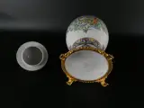 Limoges porseleinen dekselvaas met bloemendecor – foto 7 – kavel bij De Kringwinkel, Heverlee