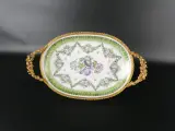 Vintage porseleinen tafelstuk - LIMOGES France – foto 3 – kavel bij De Kringwinkel, Heverlee