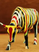 CowParade – Striped – Cary Smith – New York 2000 – Grote verzameleditie – kavel bij De Kringwinkel, Antwerpen